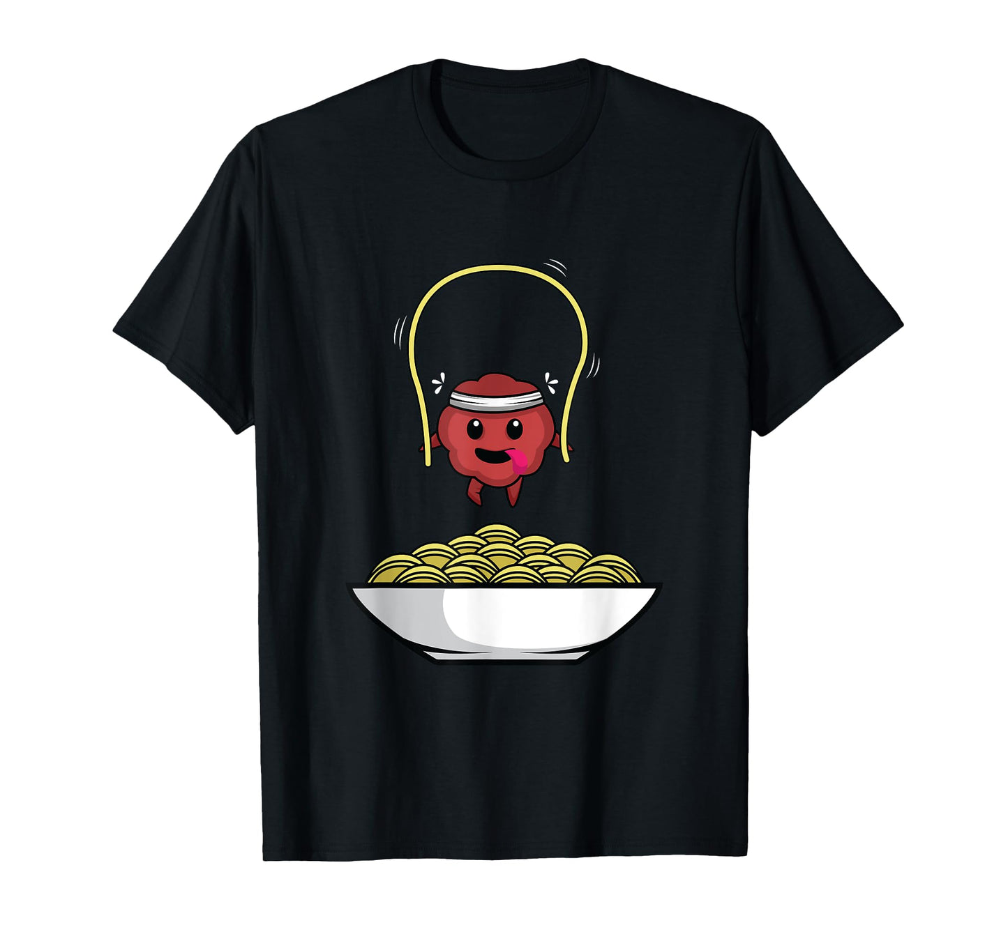 Spaghetti Meatballs Fitness Trainer T-Shirt