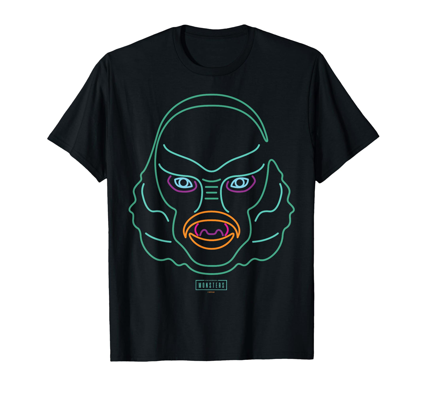 Universal Monsters Neon Creature from The Black Lagoon T-Shirt