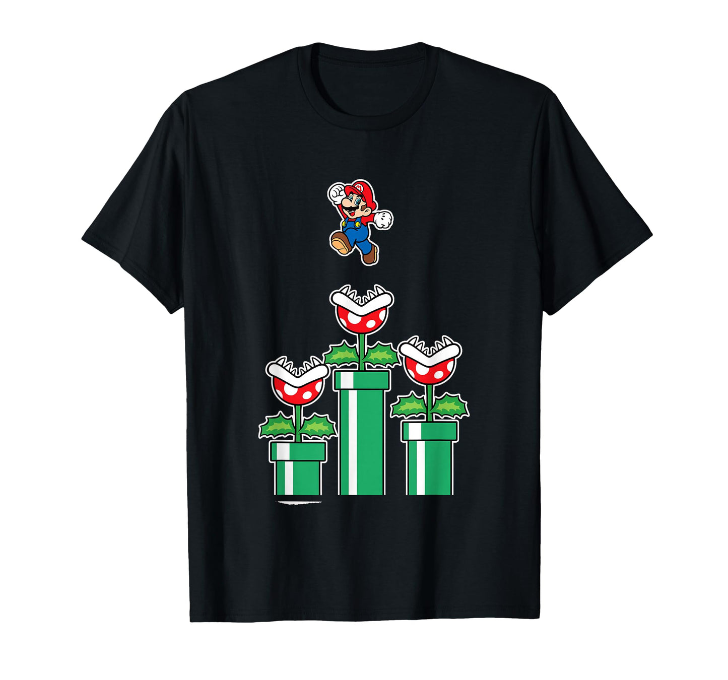 Super Mario Man Eater Jumping Piranha Plants T-Shirt