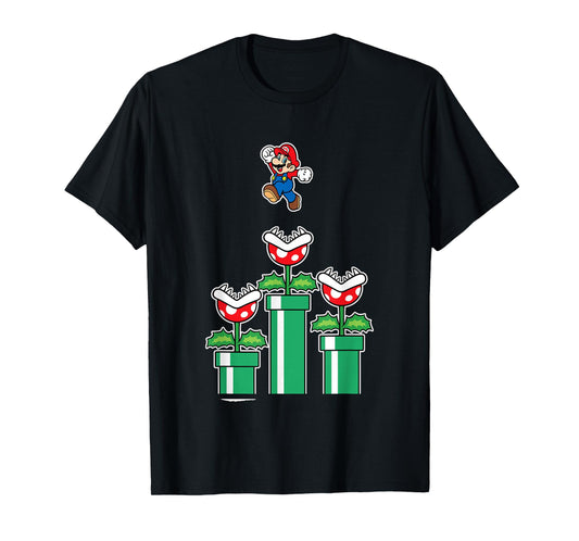 Super Mario Man Eater Jumping Piranha Plants T-Shirt