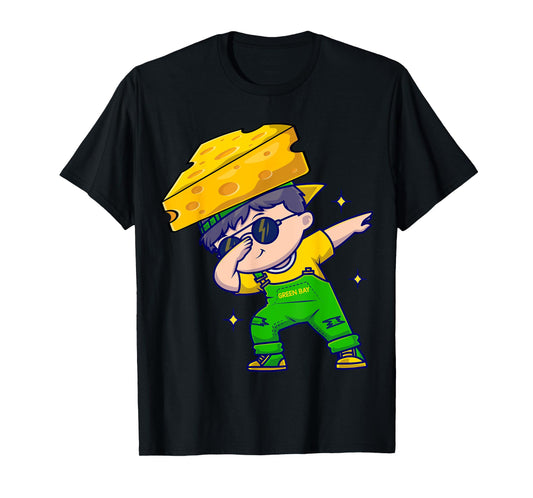 Funny Green Bay Dabbing Cheese hat T-Shirt