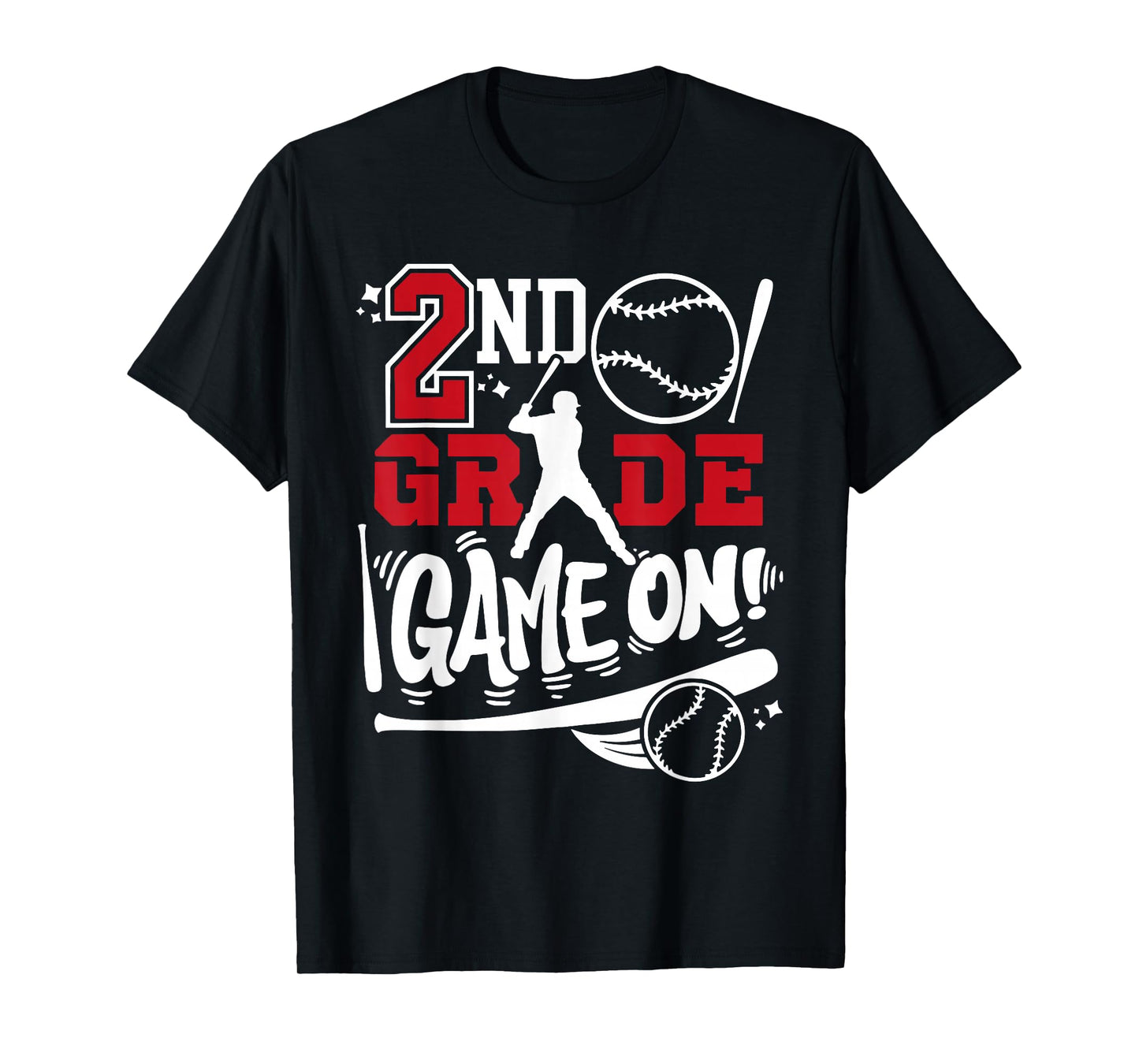 2nd Grade Game On First Day of School Baseball Second Grade T-Shirt