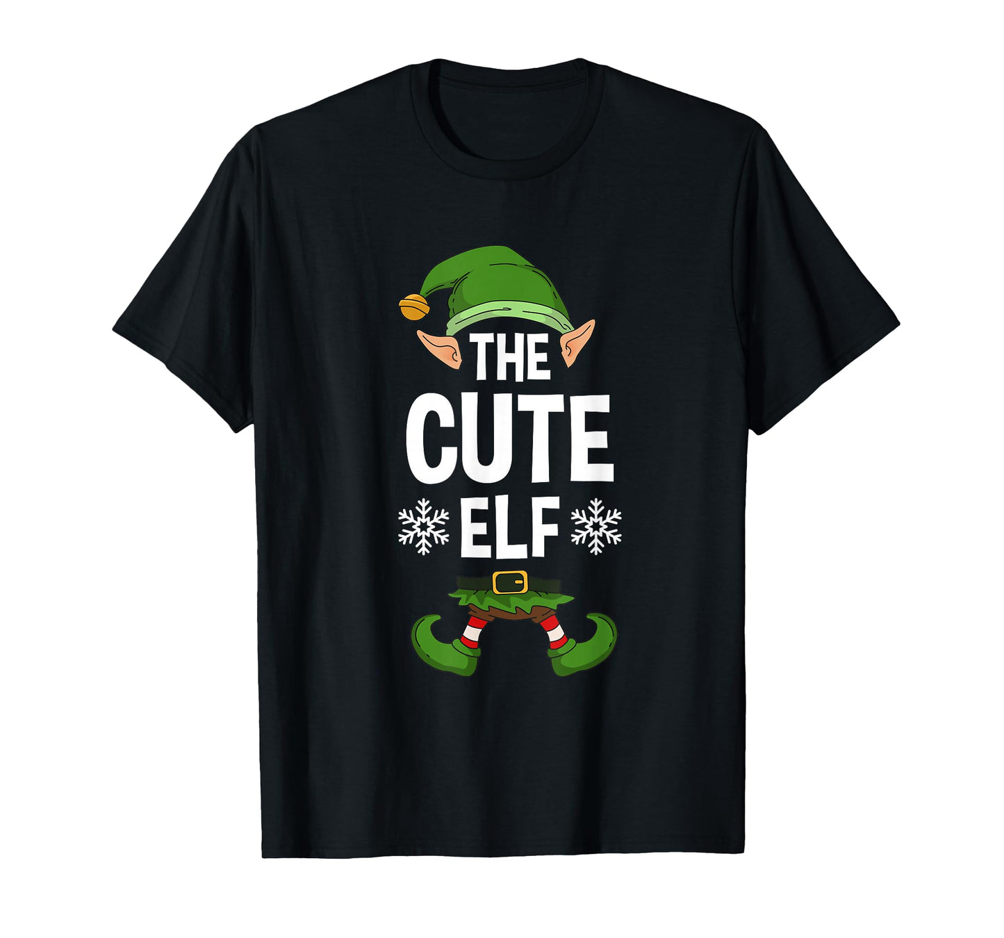 The Cute Elf Party Family Group Matching X-Mas Cutest Saying T-Shirt