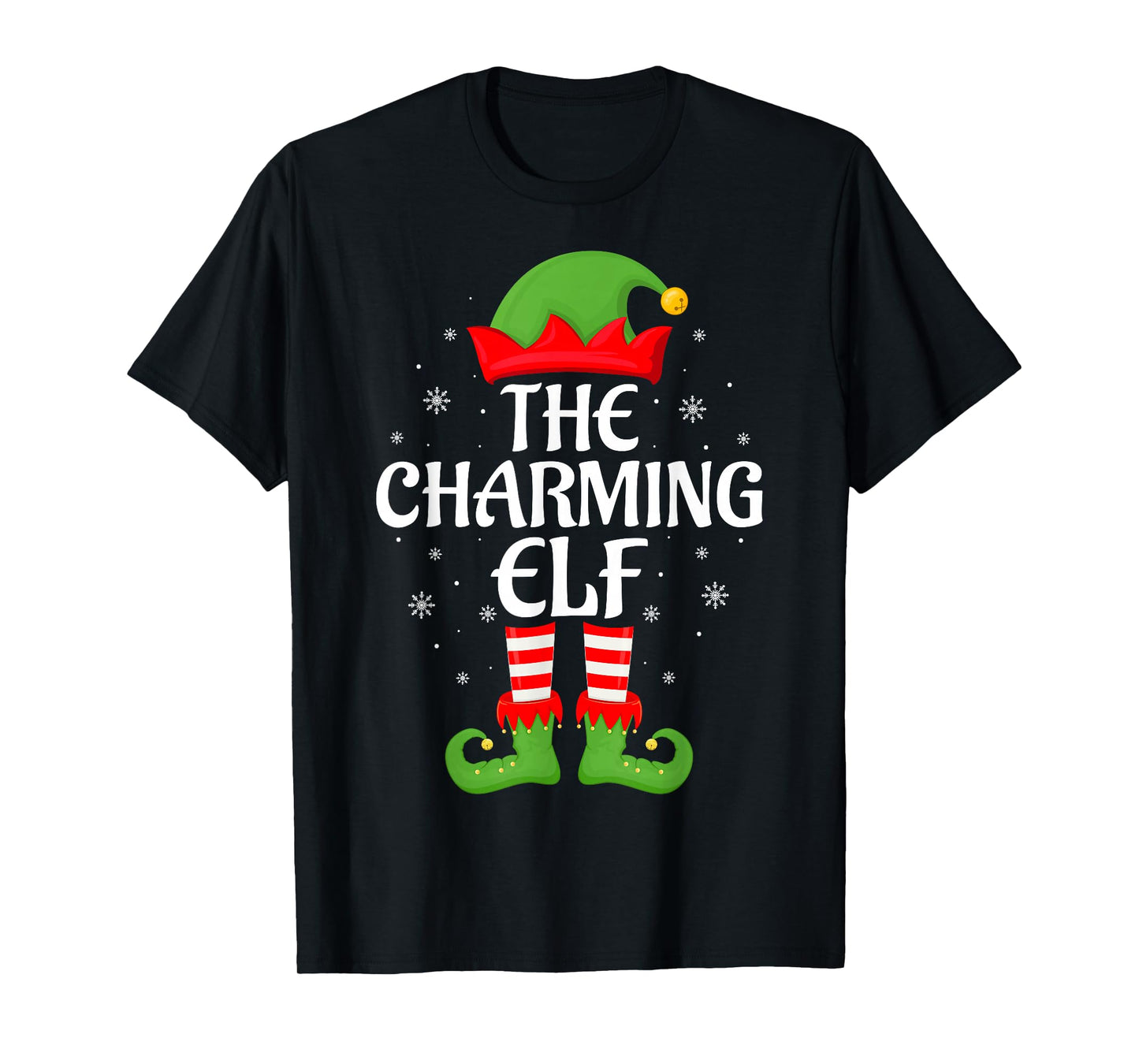 Charming Elf Xmas Family Matching Elf Squad Christmas T-Shirt