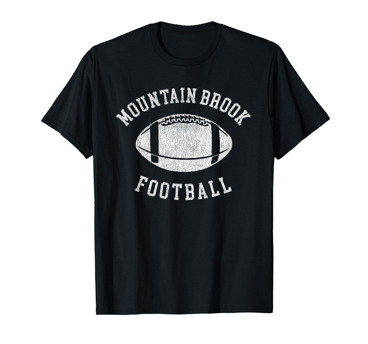 Mountain Brook Football Distressed Vintage 80's Throwback Cl T-Shirt