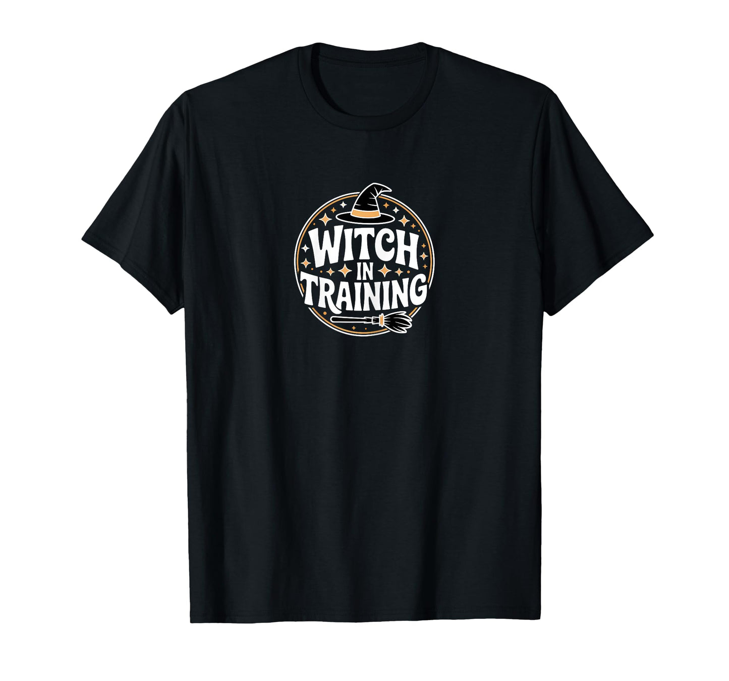 Witch in Training Cute Halloween Design with hat for Girls T-Shirt