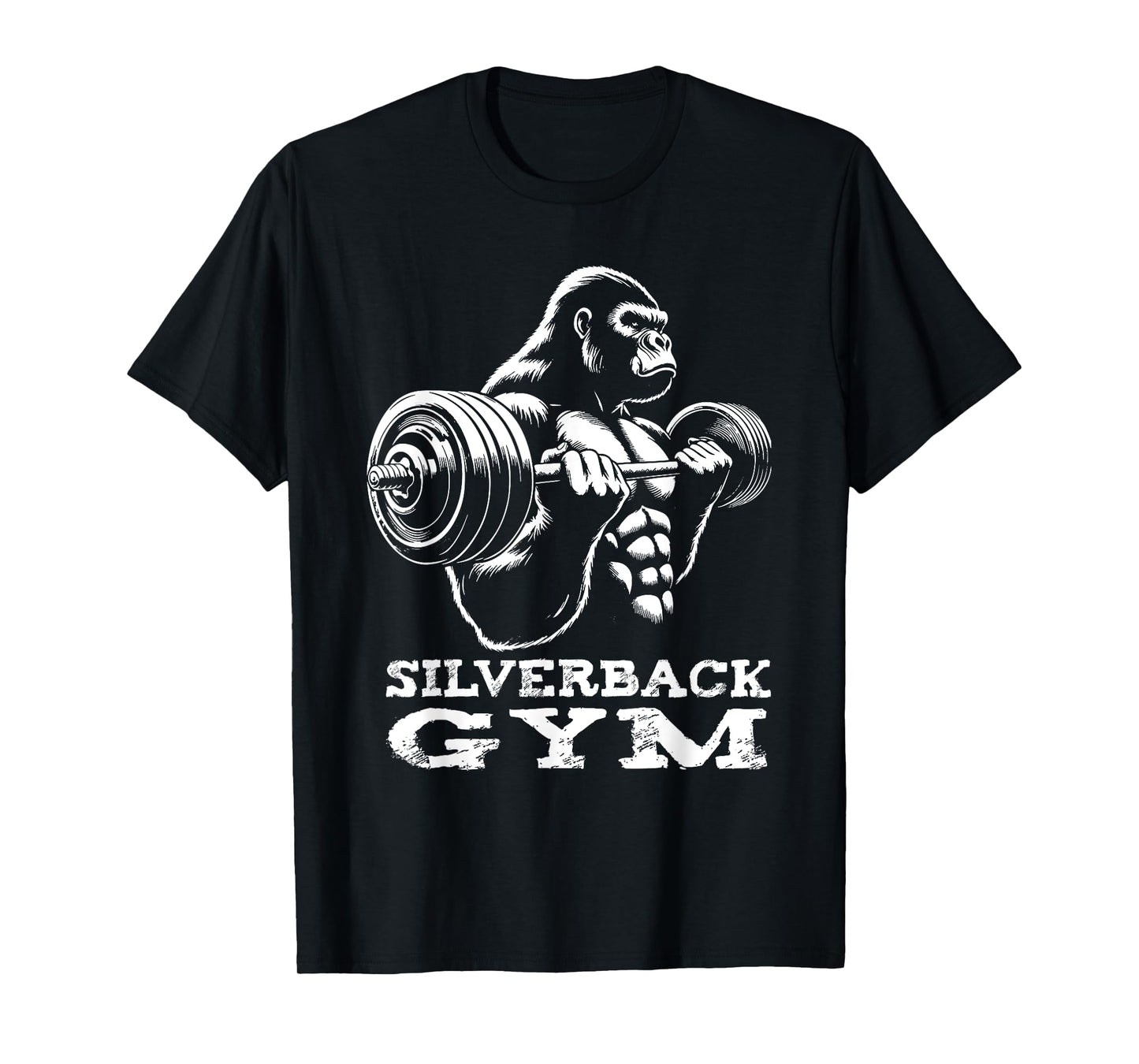 Silverback Gym Gorilla Weightlifting Workout Fitness T-Shirt
