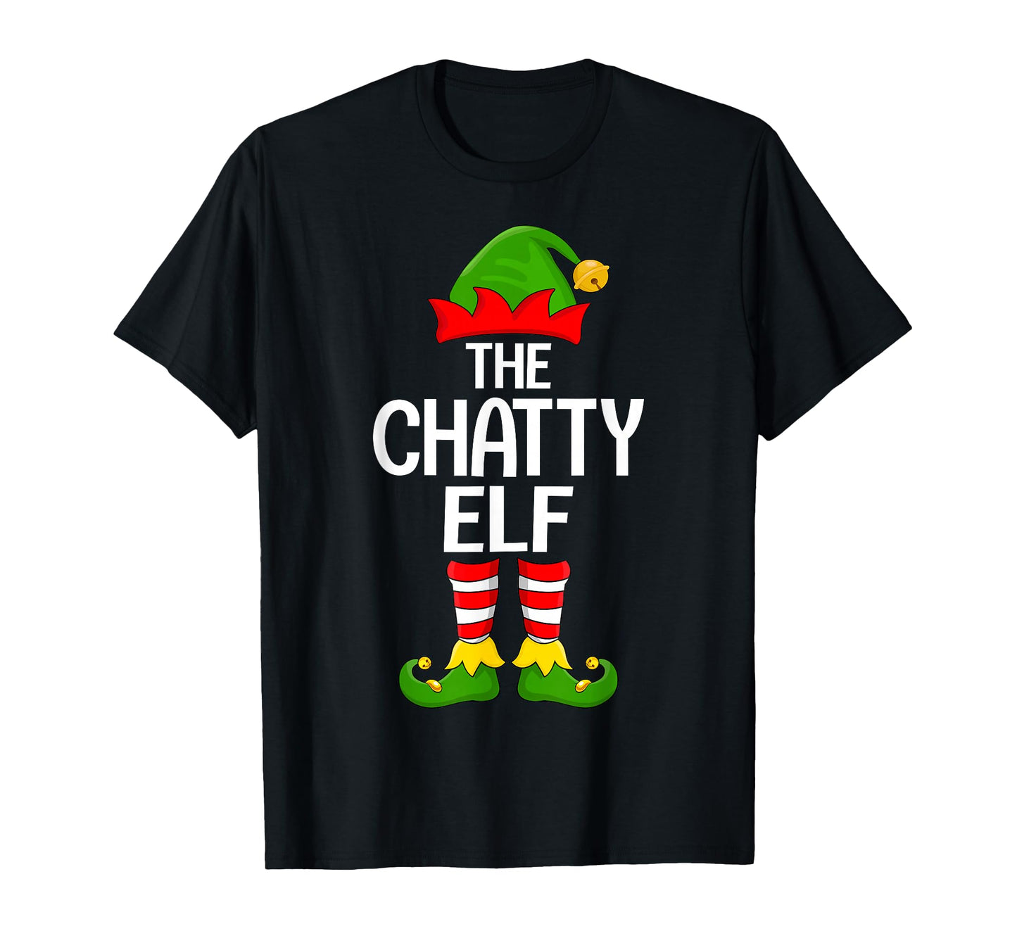 Chatty Elf Xmas Matching Family Elf Squad Christmas T-Shirt