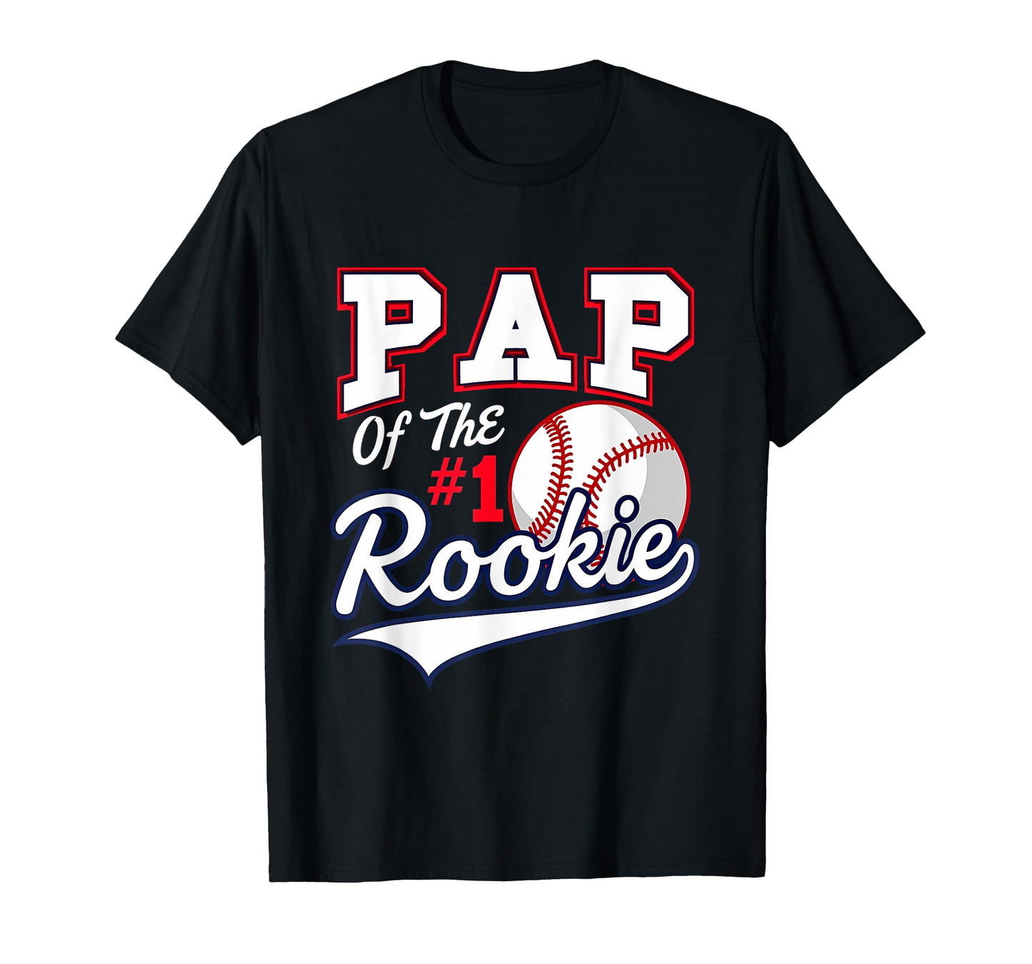 Retro Daddy Pap Of The Number 1 Rookie Baseball T-Shirt