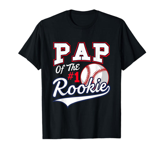 Retro Daddy Pap Of The Number 1 Rookie Baseball T-Shirt