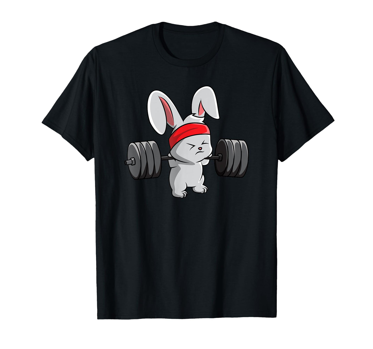 Bunny Gym T-Shirt, Rabbit Fitness Weightlifting Shirt T-Shirt