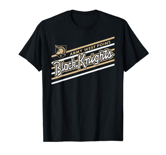 Army Black Knights Retro Performer Black Officially Licensed T-Shirt