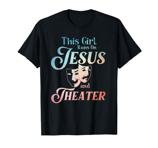 Cute Theatre Art For Teen Girls Women Acting Musical Lover T-Shirt