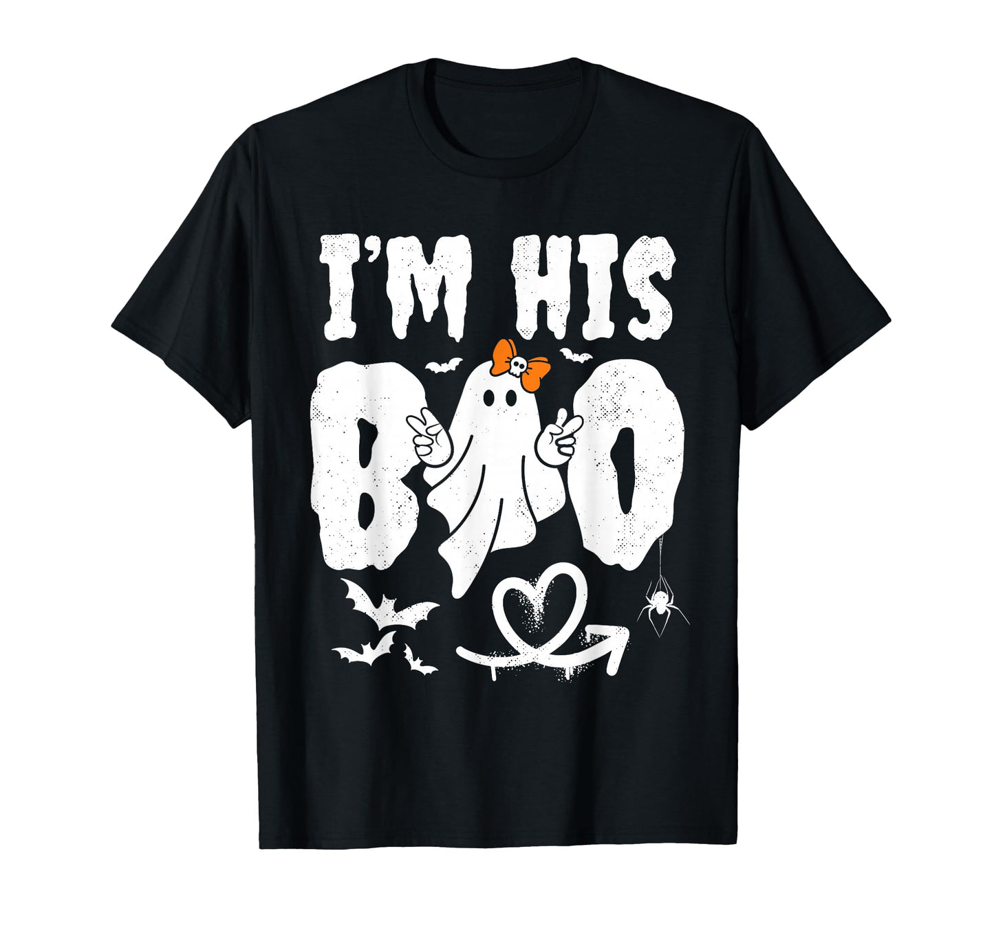 Im His Boo Im Her Boo Funny Matching Halloween Ghost Couples T-Shirt