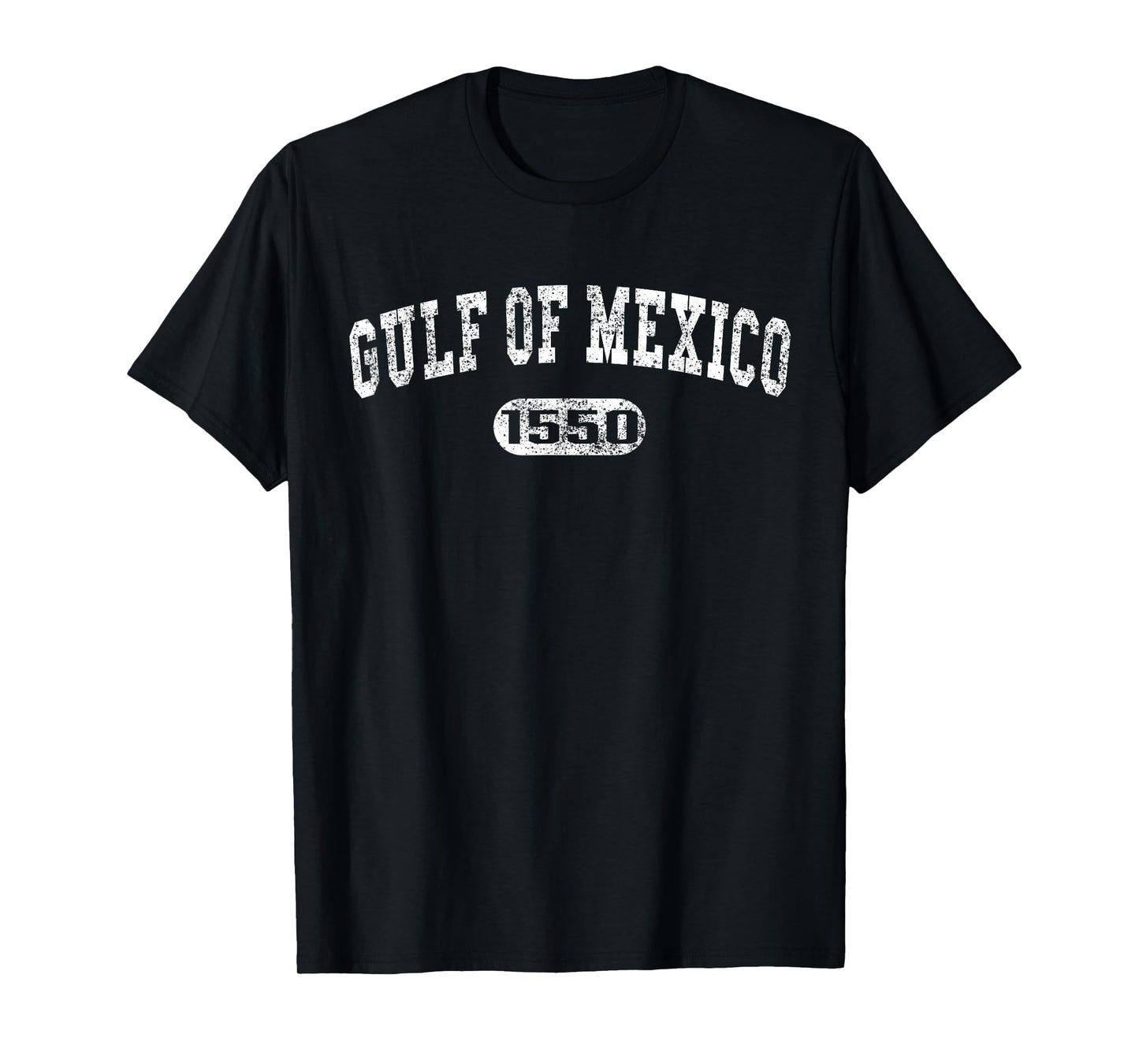 Retro Vintage Distressed Gulf Of Mexico Est 1550 Men Women T-Shirt