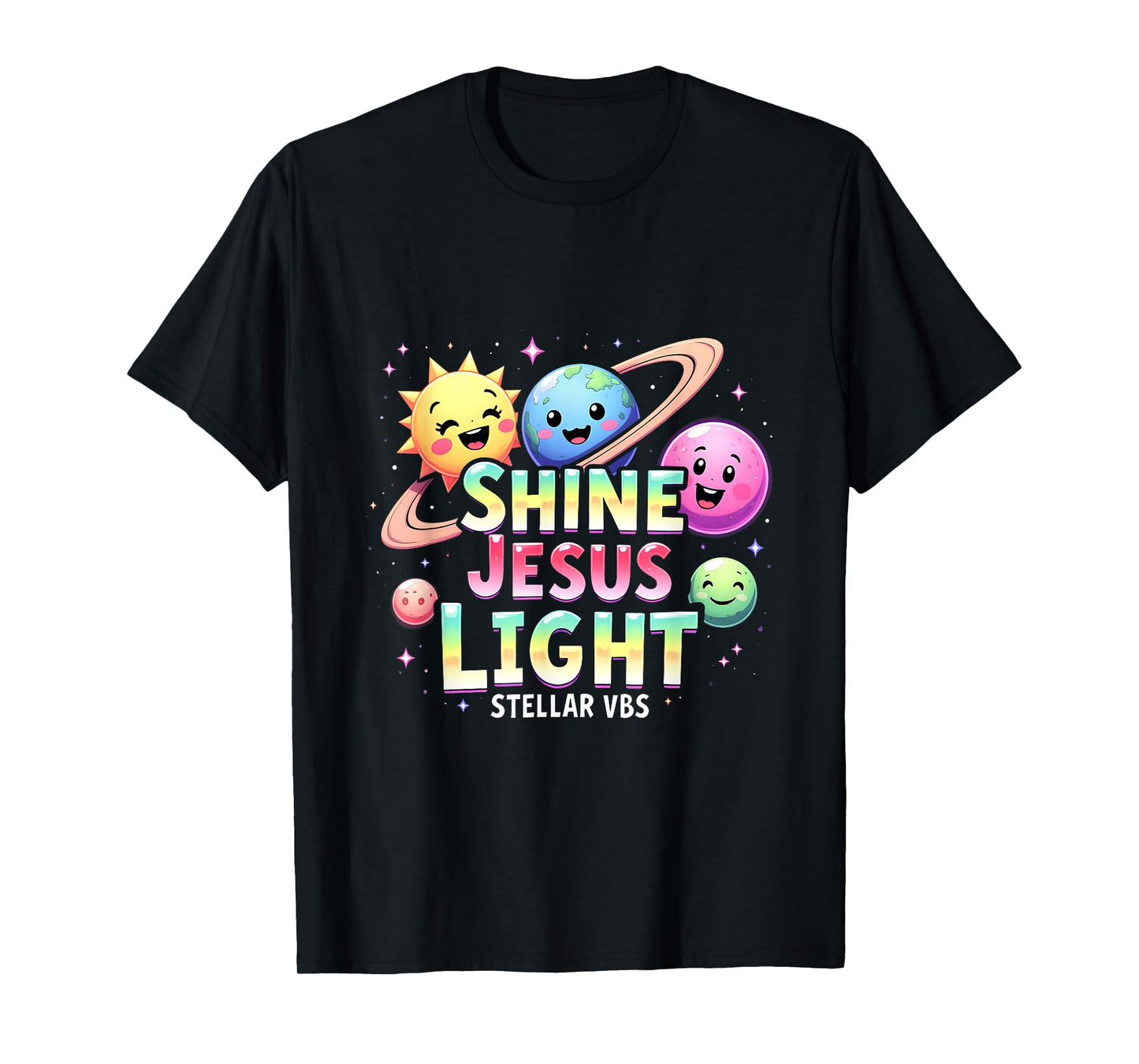 Stellar Space VBS 2025 Jesus Vacation School Camp Christian T-Shirt