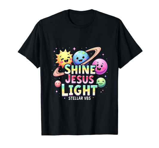 Stellar Space VBS 2025 Jesus Vacation School Camp Christian T-Shirt
