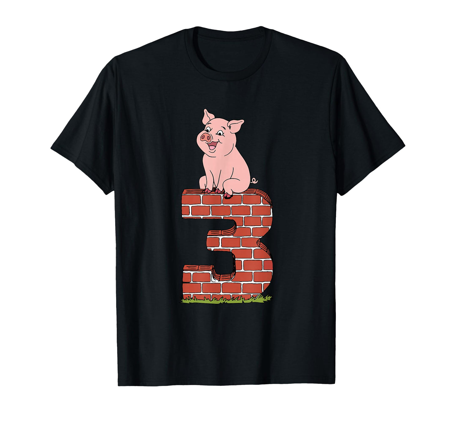 Three Little Pigs Pig 3 Halloween Costume Kids Adults T-Shirt