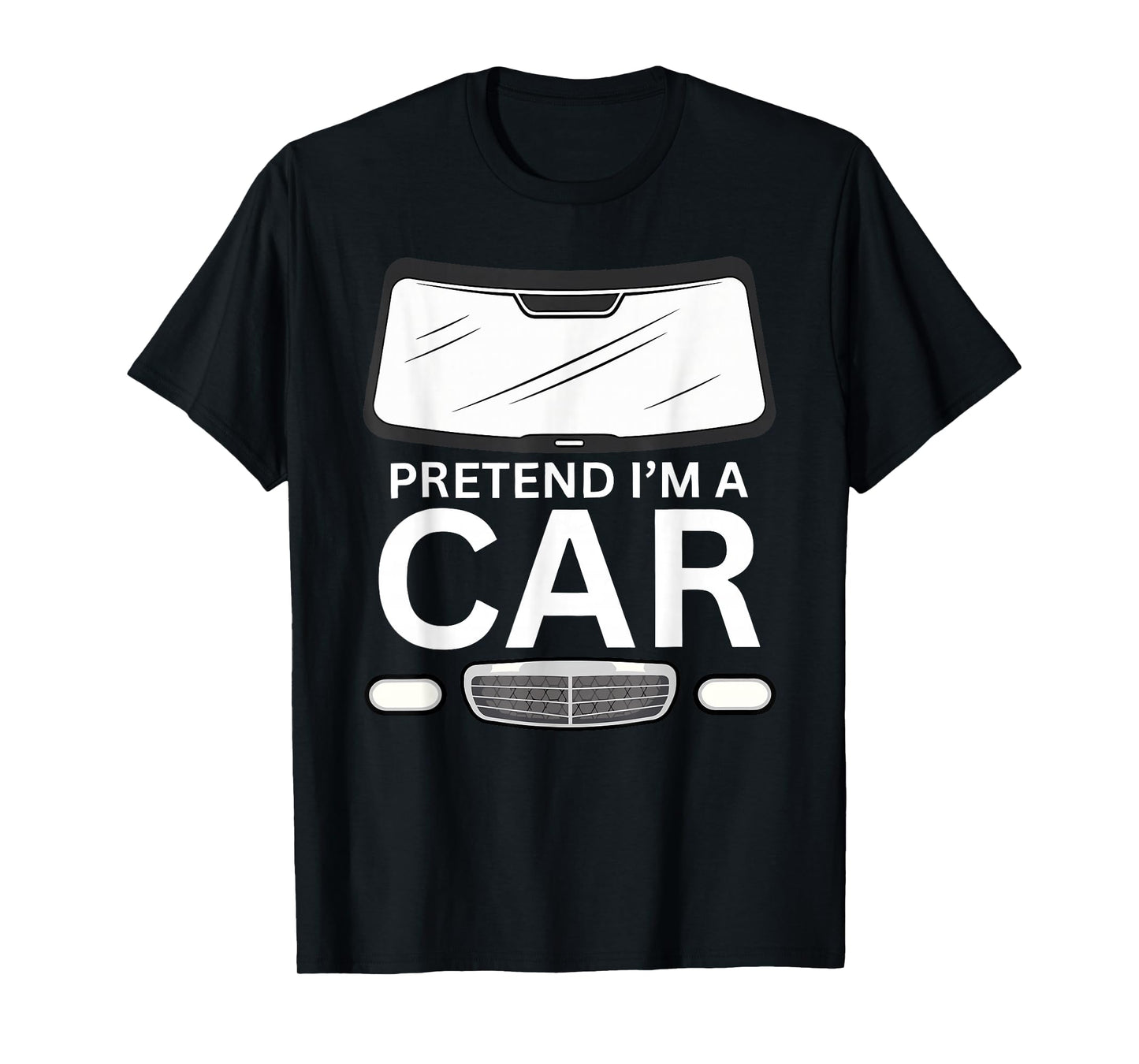 Pretend I'm A Car Costume Funny Halloween Men Women Kids T-Shirt