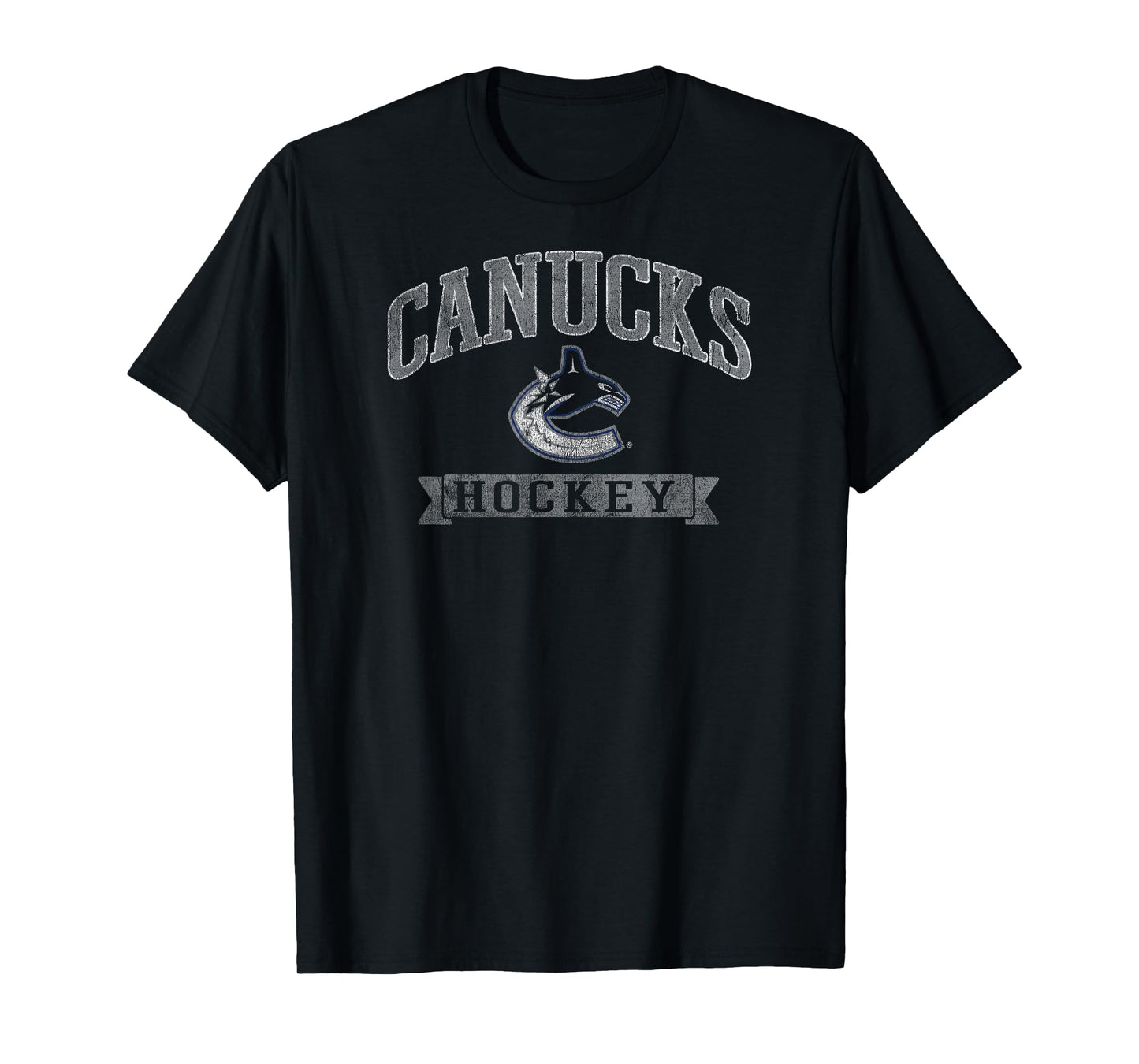 Vancouver Canucks Vintage Hockey Navy Officially Licensed T-Shirt