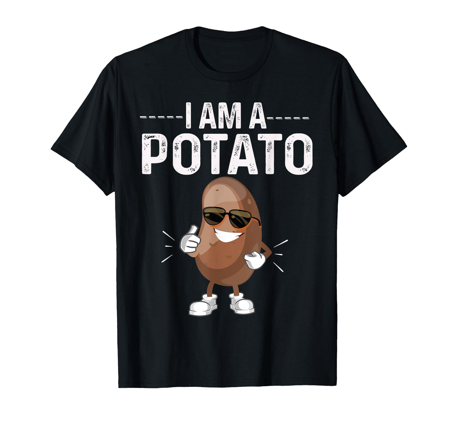 I Am A Potato Halloween Costume Funny Potato Vegetable Tee T-Shirt