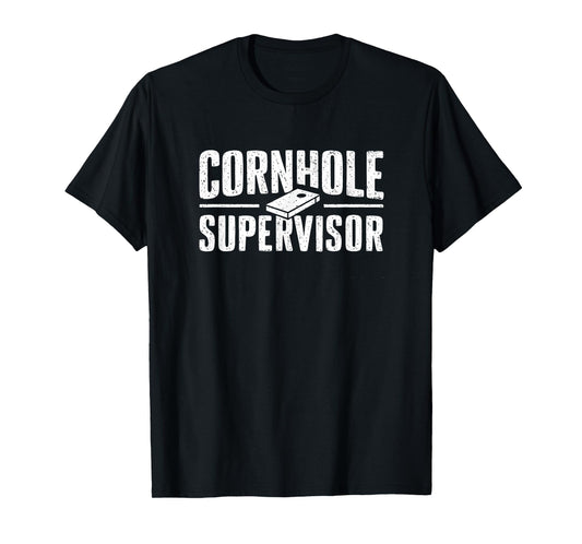 Cornhole Supervisor Funny Garden Games 4th of July T-Shirt