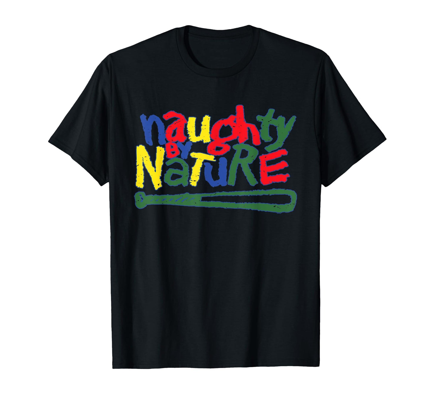 Naughty By Nature – Multi Color Logo T-Shirt