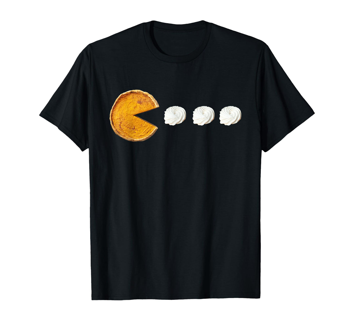 Pumpkin Pie Eating Cream Thanksgiving Funny Gamer Boys Teens T-Shirt