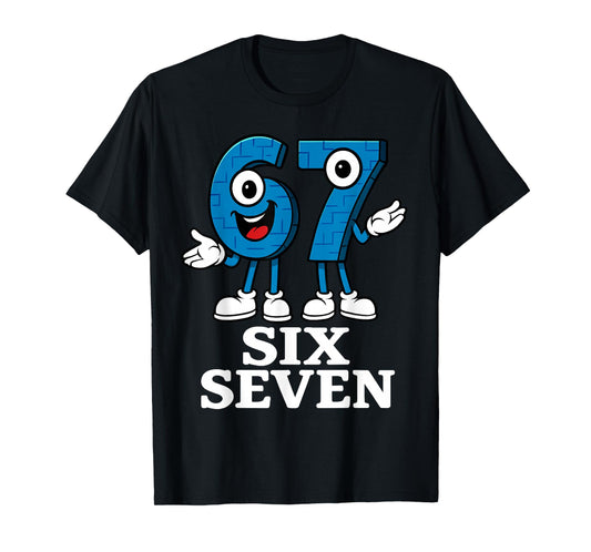 67 Six Seven 6-7 - Funny Italian Brainrot Kids Gaming Meme T-Shirt