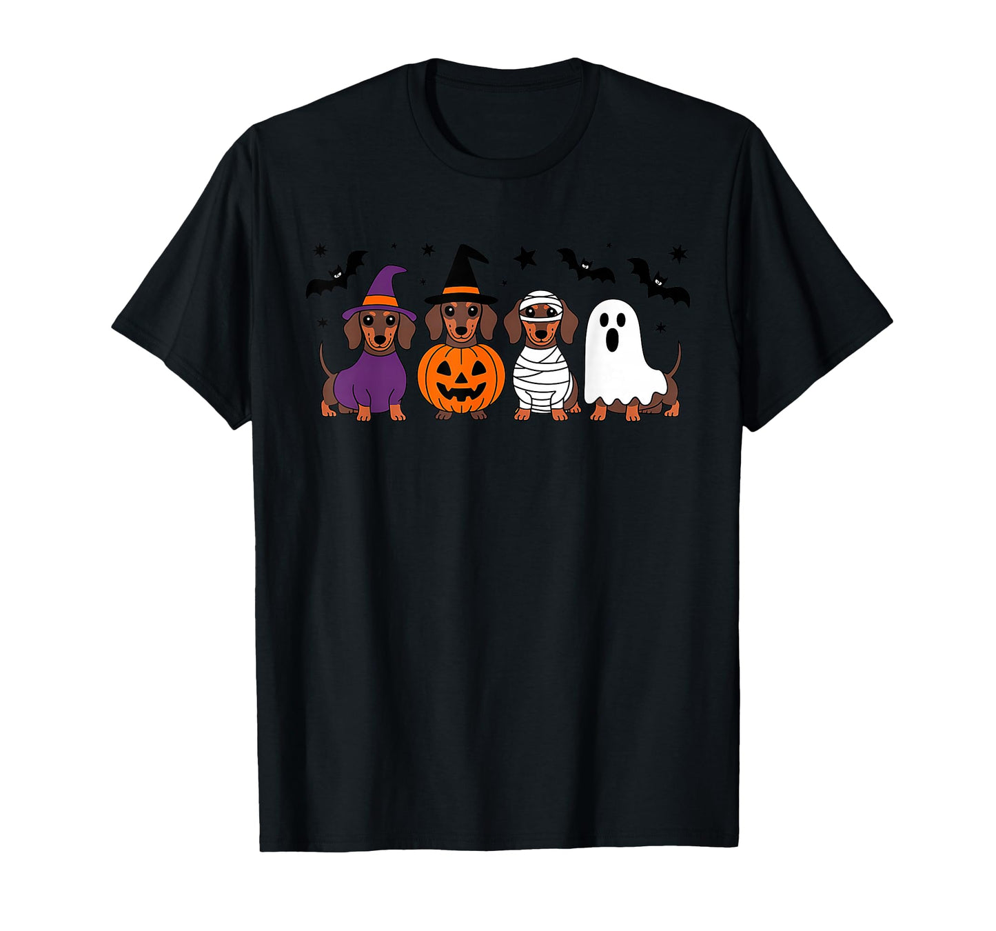 Halloween Dachshund Dogs Funny Costume Spooky T-Shirt