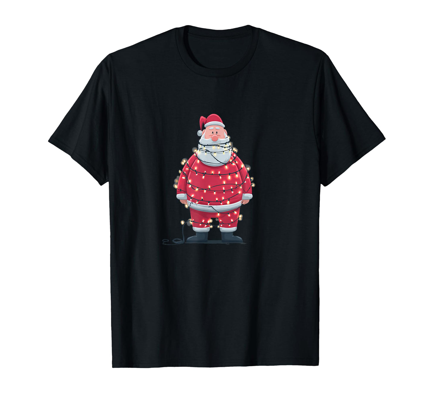 Pretty Yule Lights for Santa Claus in Xmas Night T-Shirt