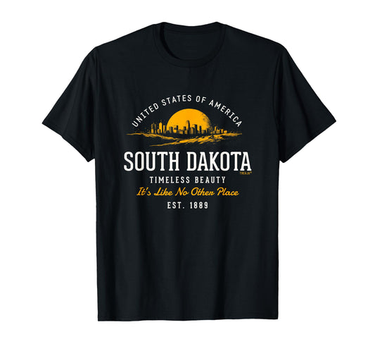 Retro Styled State of South Dakota Vintage T-Shirt