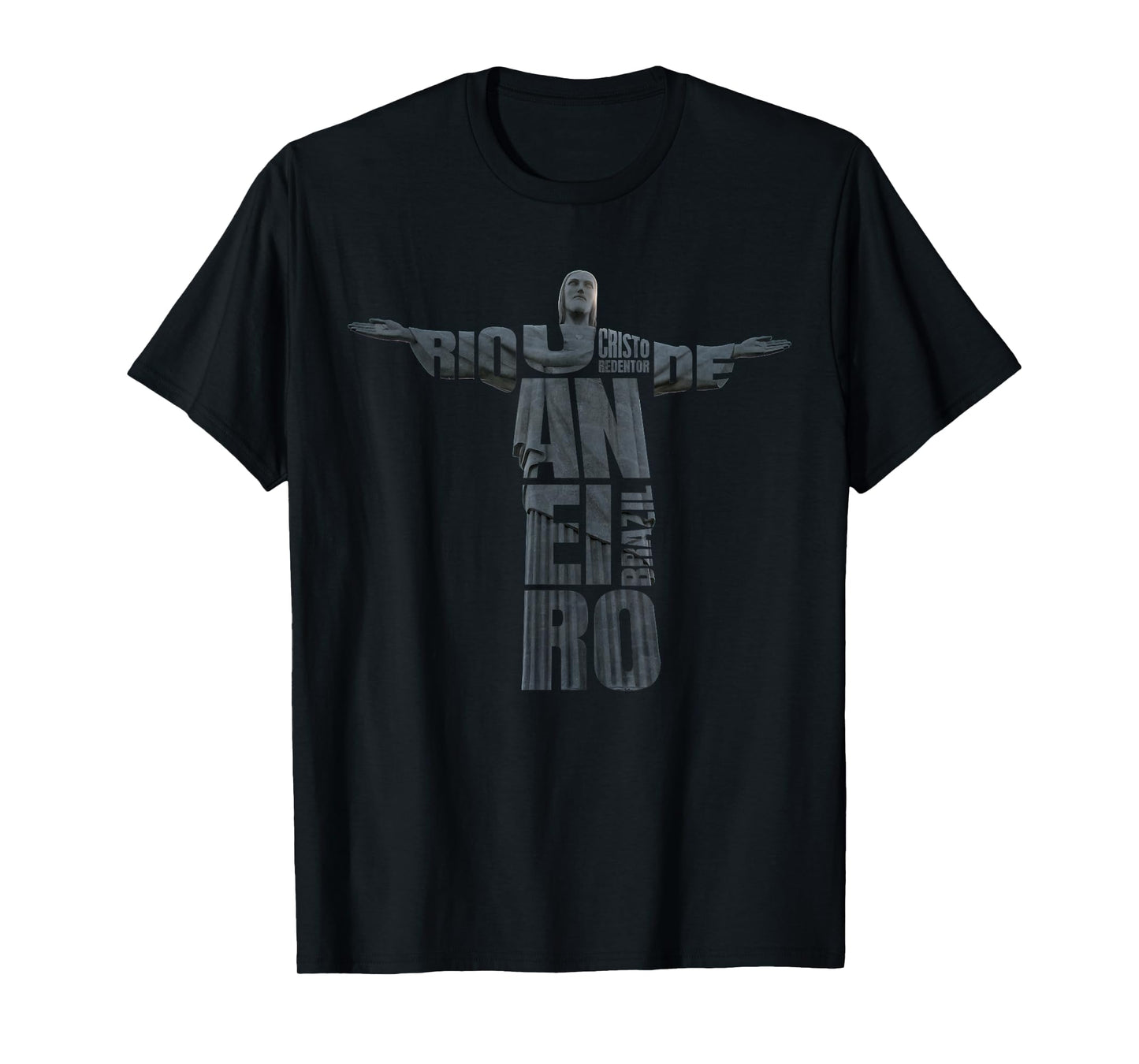Brazil Jesus Christ T-shirt Rio de Janeiro Cristo Souvenir T-Shirt