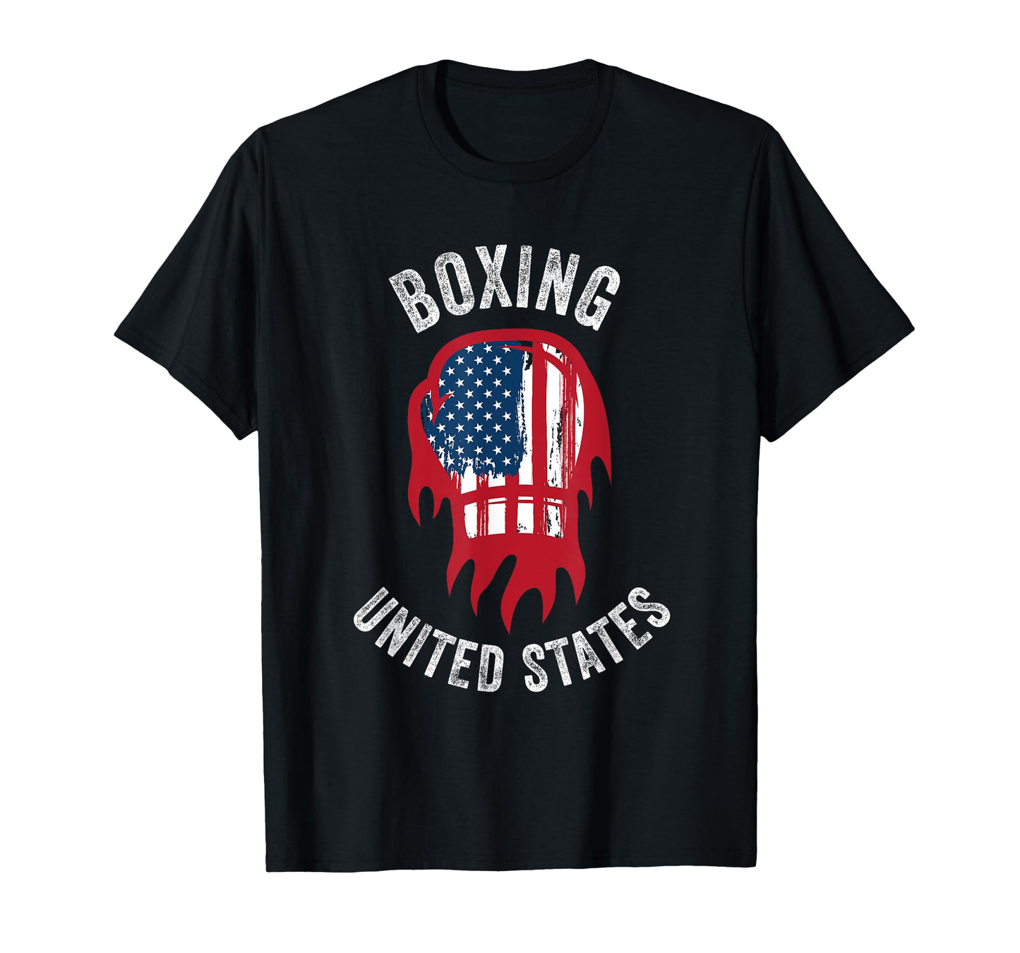 Boxing USA Support the Team Shirt USA Flag Boxer T-Shirt