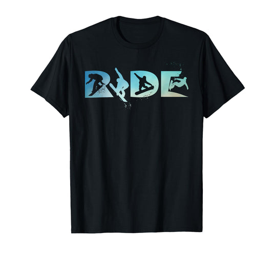 RIDE Snowboarding Funny Snowboard Snowboarder Gift Men Boys T-Shirt