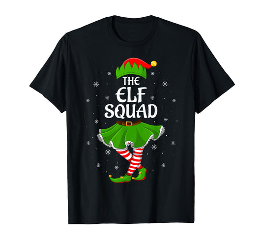 Elf Squad Christmas Matching Family Elf Xmas Girls Women T-Shirt