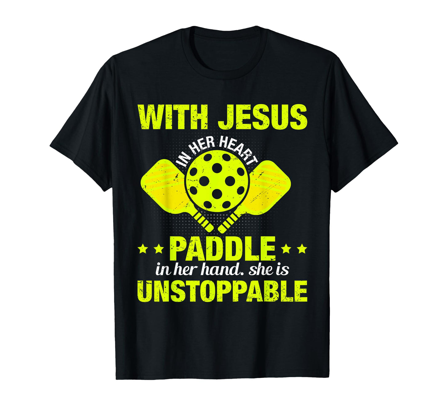 Christian Pickleball Girl Women Religious Jesus Pickleball T-Shirt