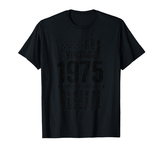 1975 Birthday - Born in 1975 - Limited Edition Vintage 1975 T-Shirt