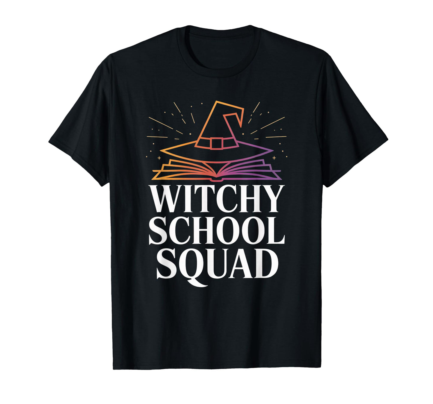 Witchy School Squad Halloween Teacher Student Classroom Tee T-Shirt
