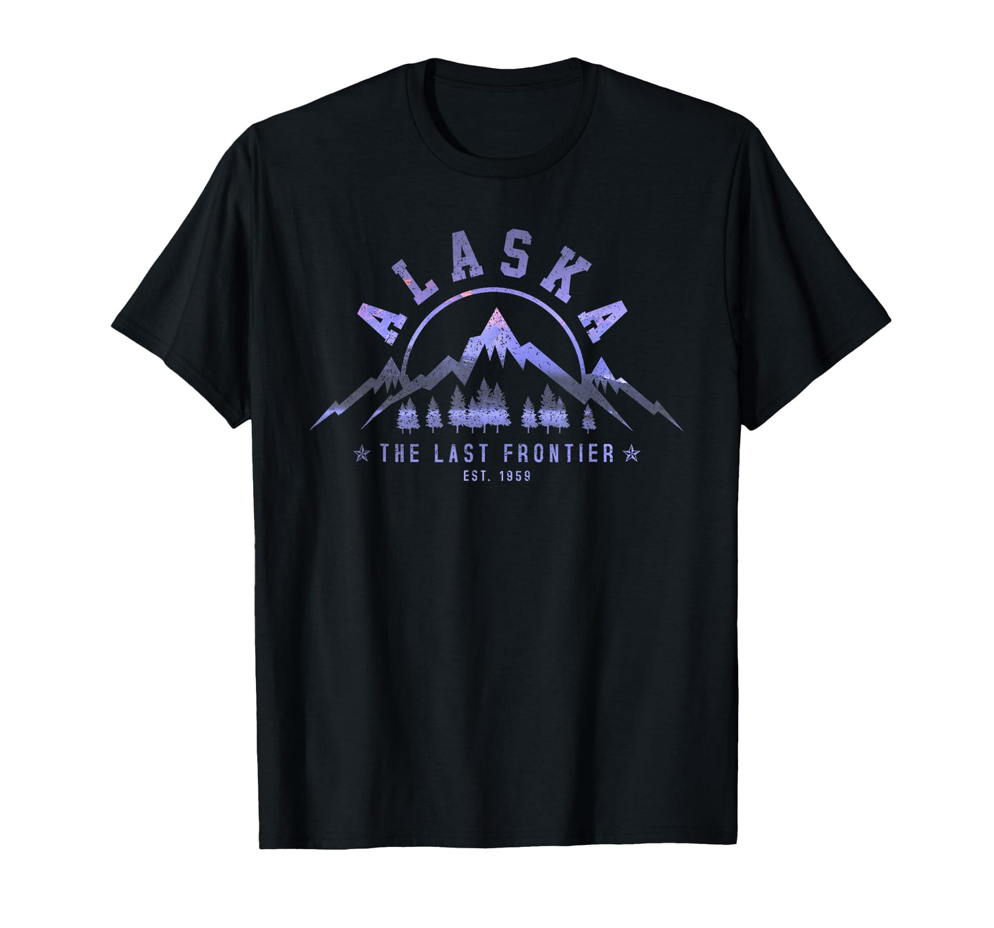 Vintage Alaska The Last Frontier Est. 1959 Mountains Nature T-Shirt