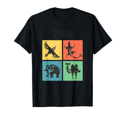 The Legend of Zelda Four Divine Beasts Color Box Up T-Shirt
