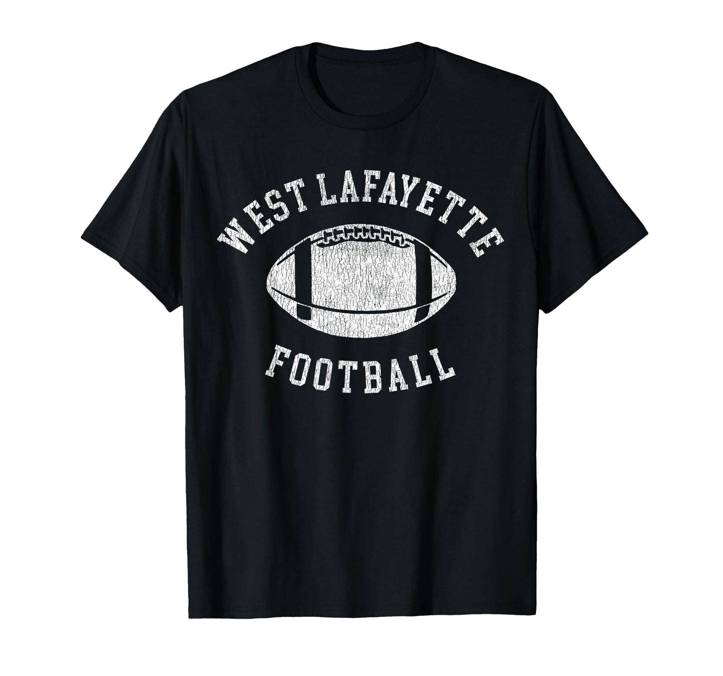 West Lafayette Football Distressed Vintage 80's Throwback T-Shirt