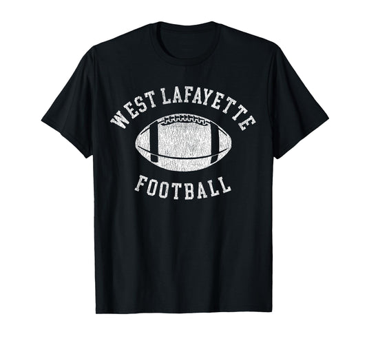 West Lafayette Football Distressed Vintage 80's Throwback T-Shirt