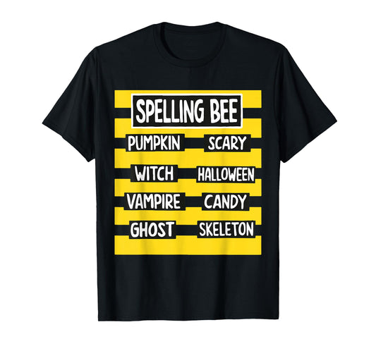 Funny Pun Halloween Costume for Teachers spelling bee T-Shirt