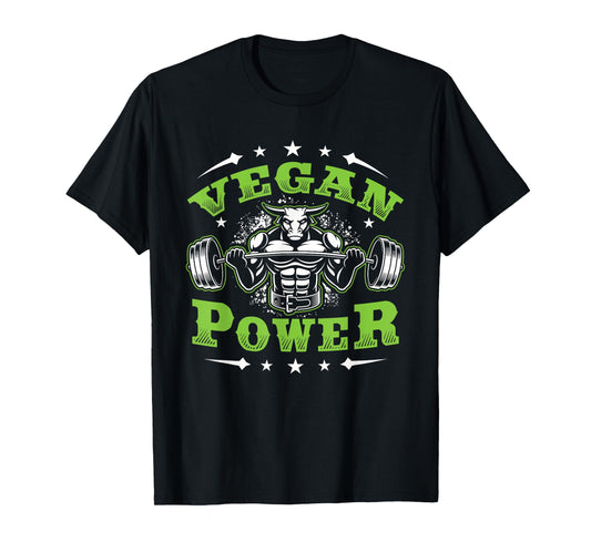 Vegan Fitness Workout I'm Vegan Power T-Shirt