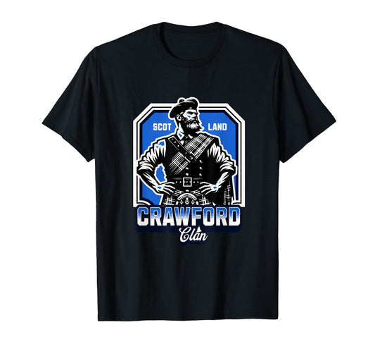 Crawford Clan Scottish Gaelic Name T-Shirt