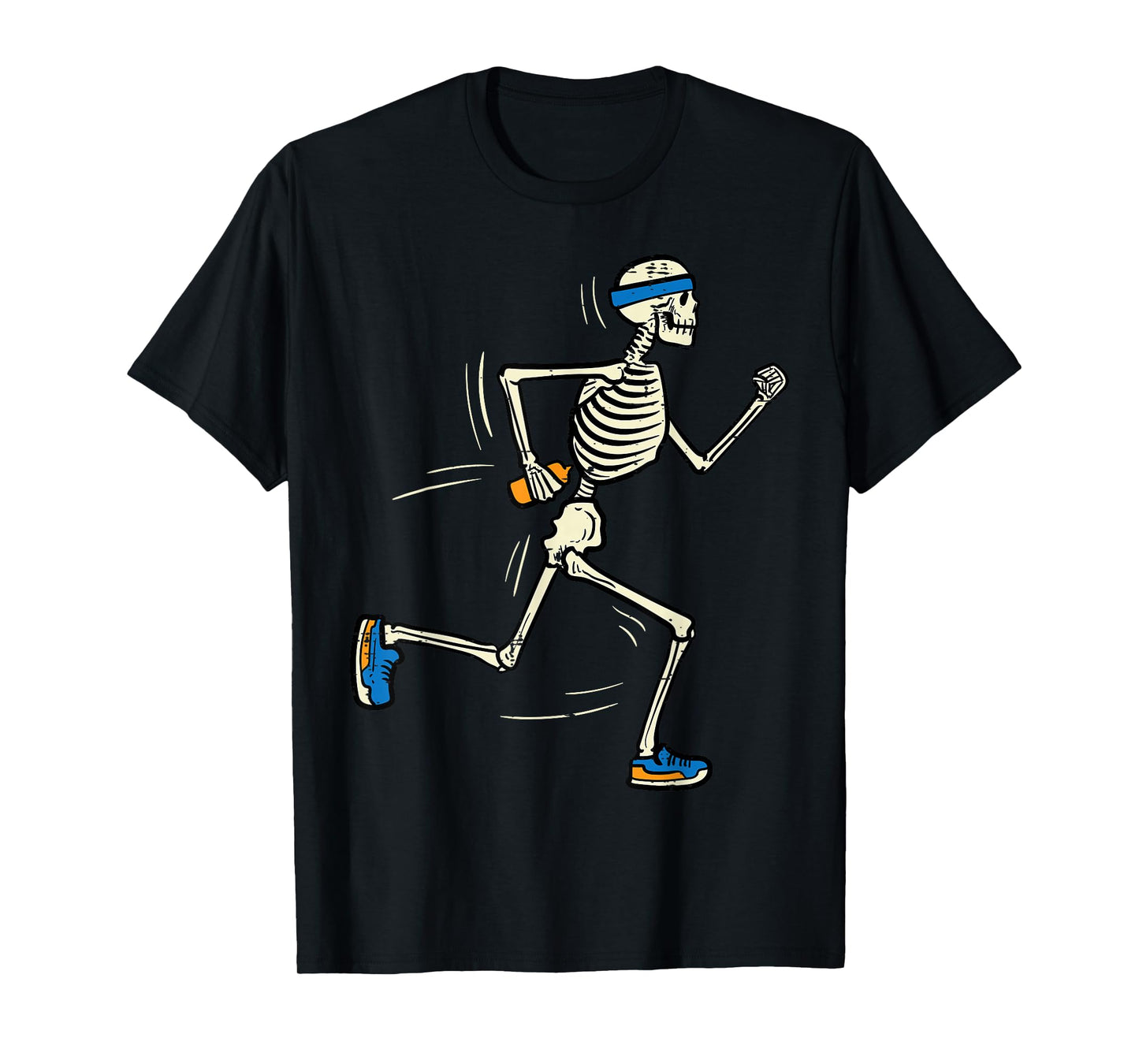 Halloween Skeleton Running Marathon Costume Men Women Kids T-Shirt
