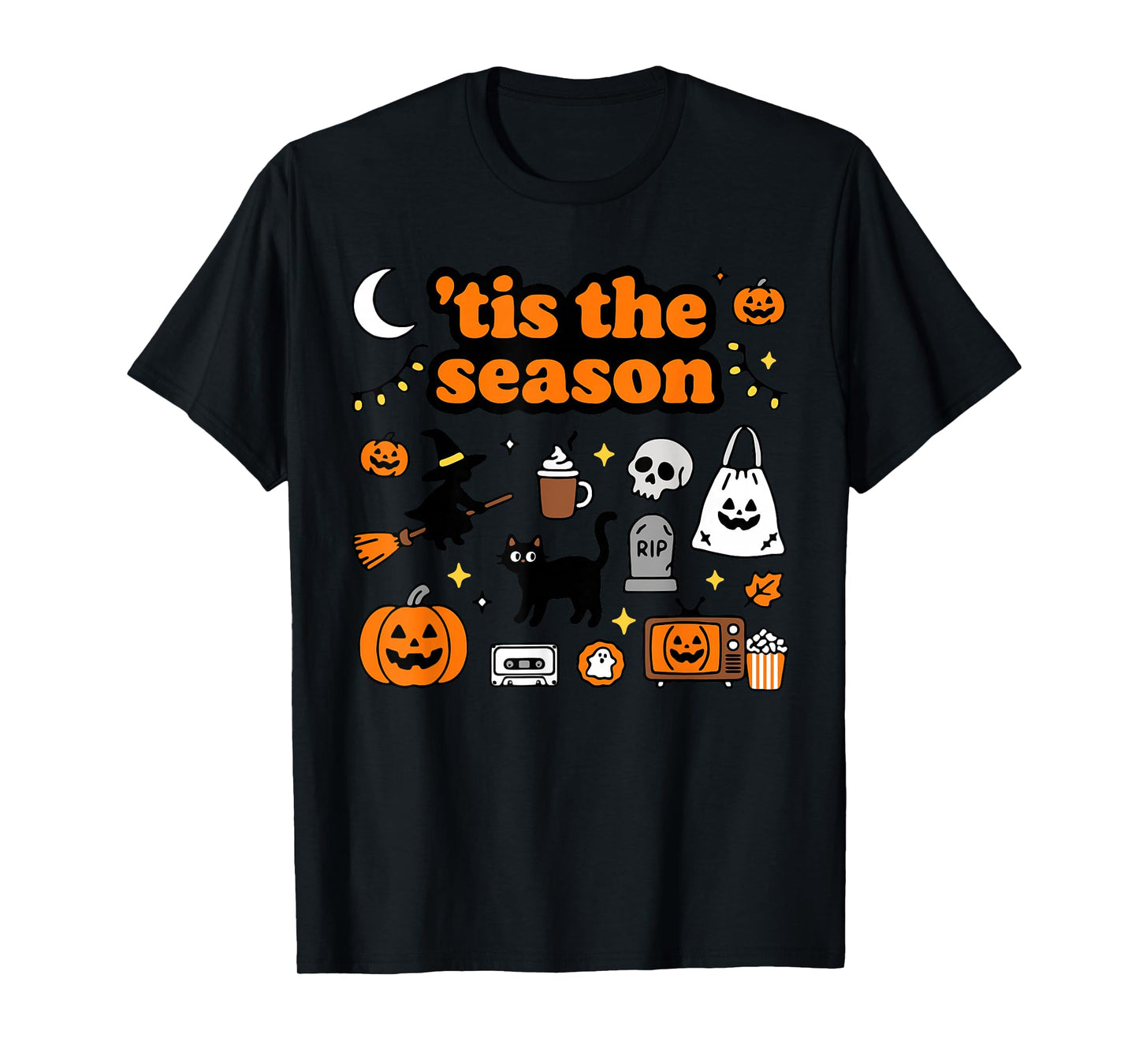 Tis The Season Halloween Pumpkin Ghost Costume T-Shirt
