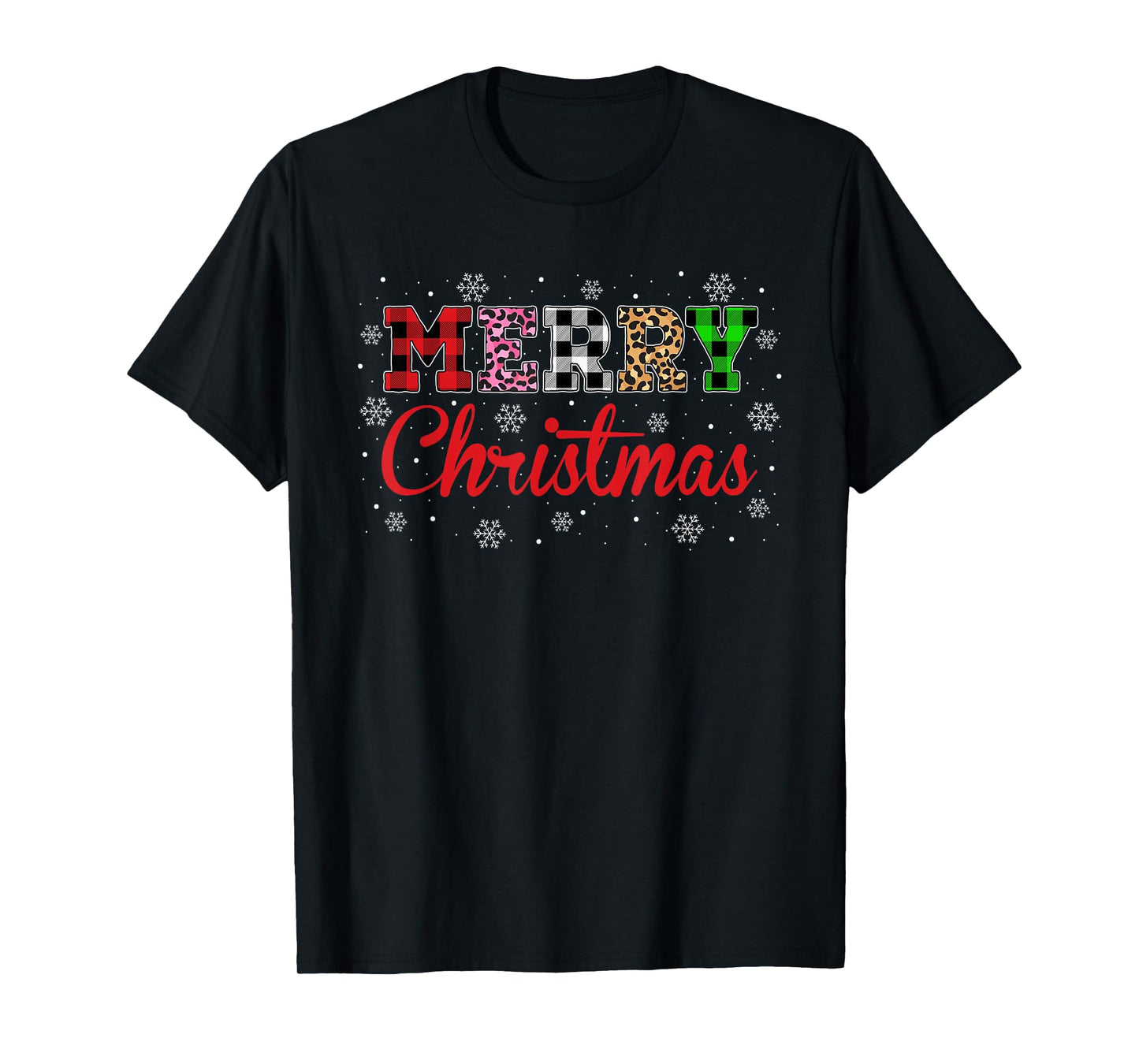 Merry Christmas Pajamas Matching Family Group Xmas T-Shirt