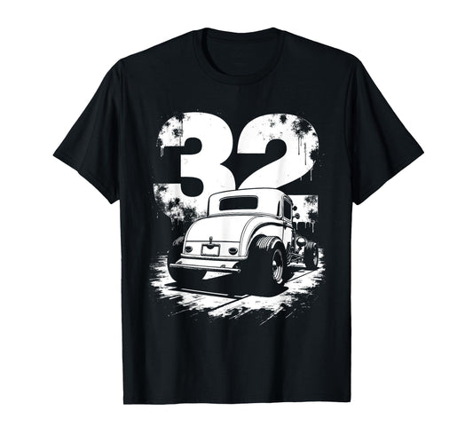 1932 American Classic 3 Window Deuce Coupe Hot Rod T-Shirt